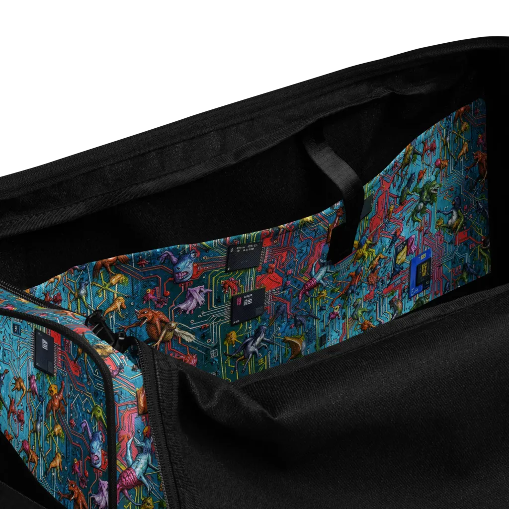Circuit Menagerie on Duffle Bag — Product details