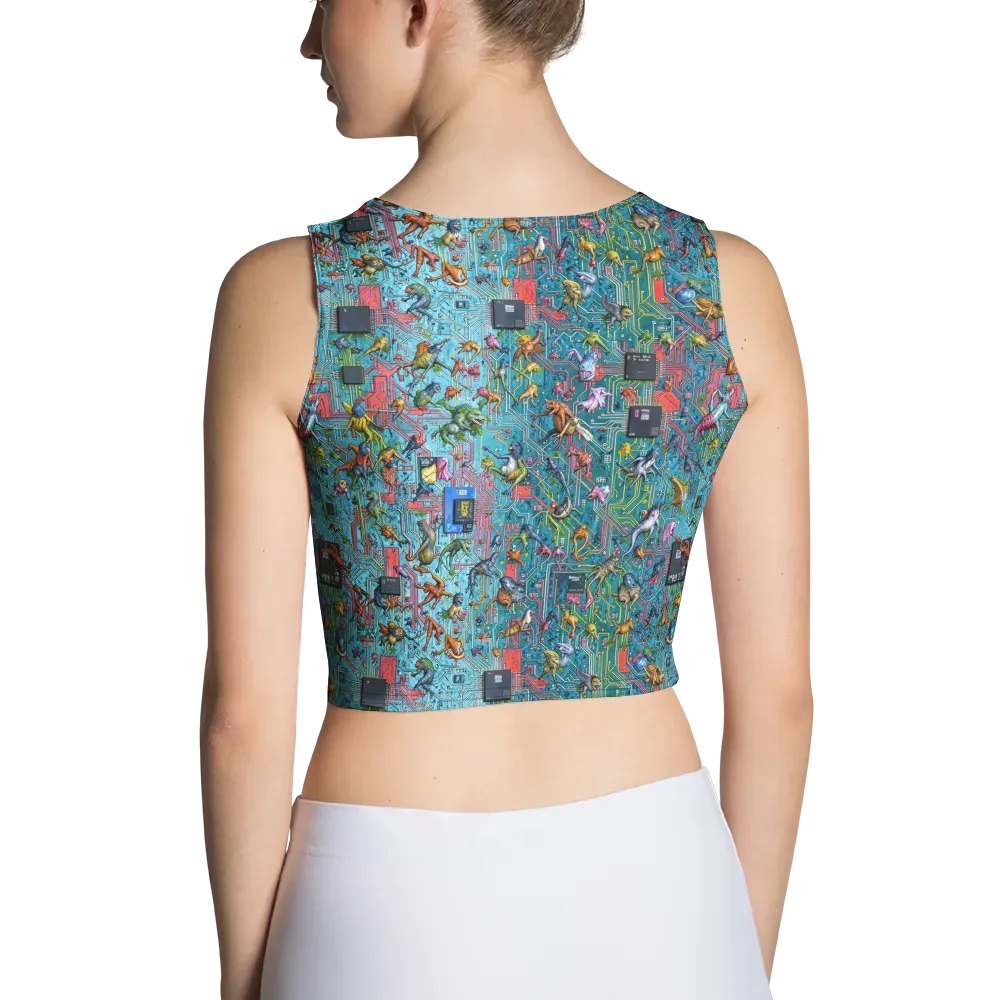 Circuit Menagerie on Crop Top — Back