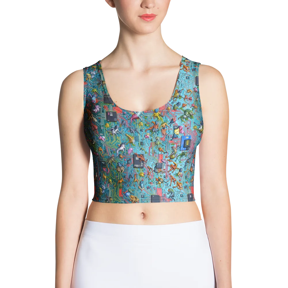 Circuit Menagerie on Crop Top — Front