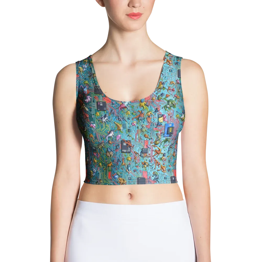 Circuit Menagerie on Crop Top — Front