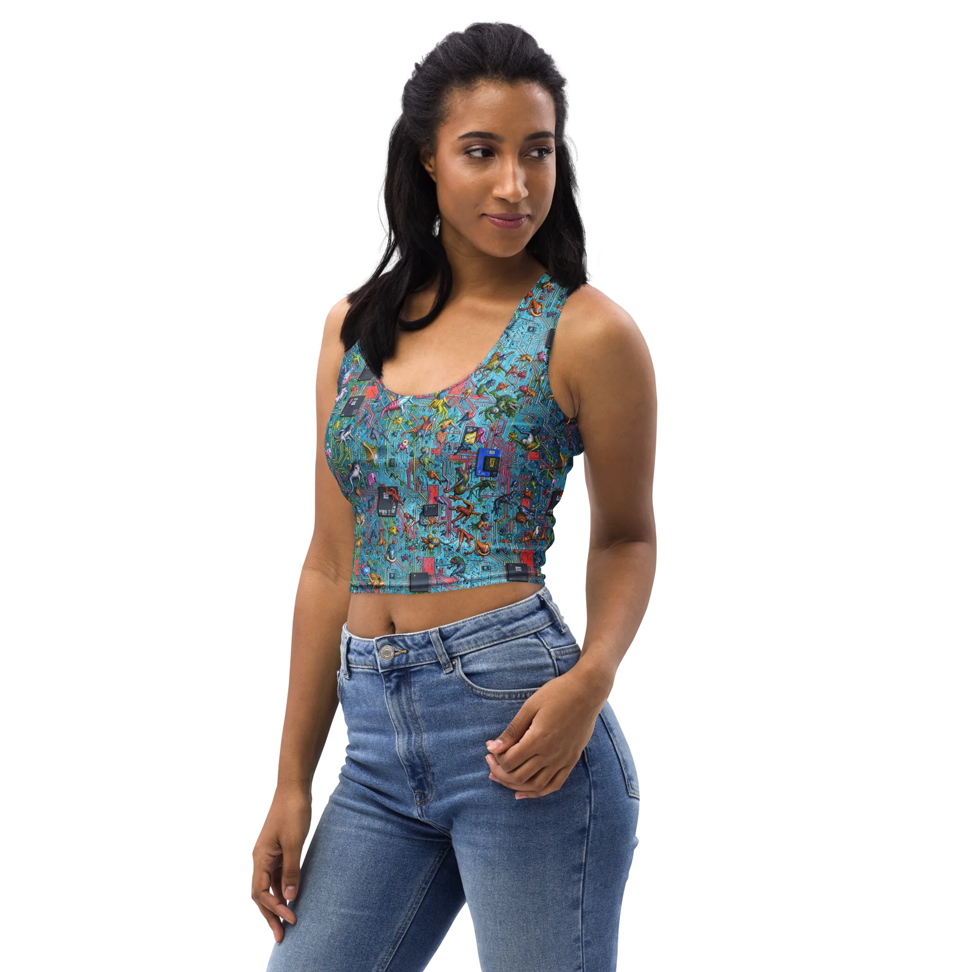 Circuit Menagerie on Crop Top — Print file
