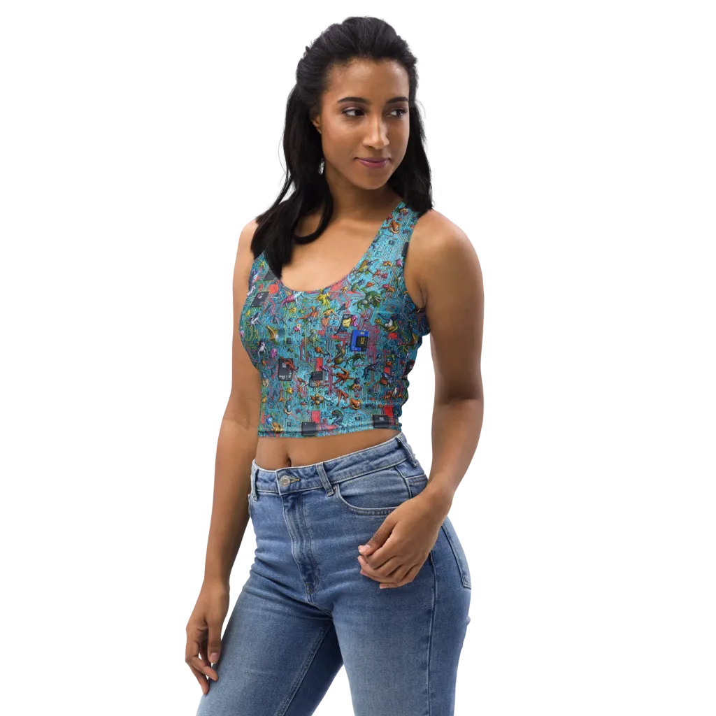 Circuit Menagerie on Crop Top — Print file