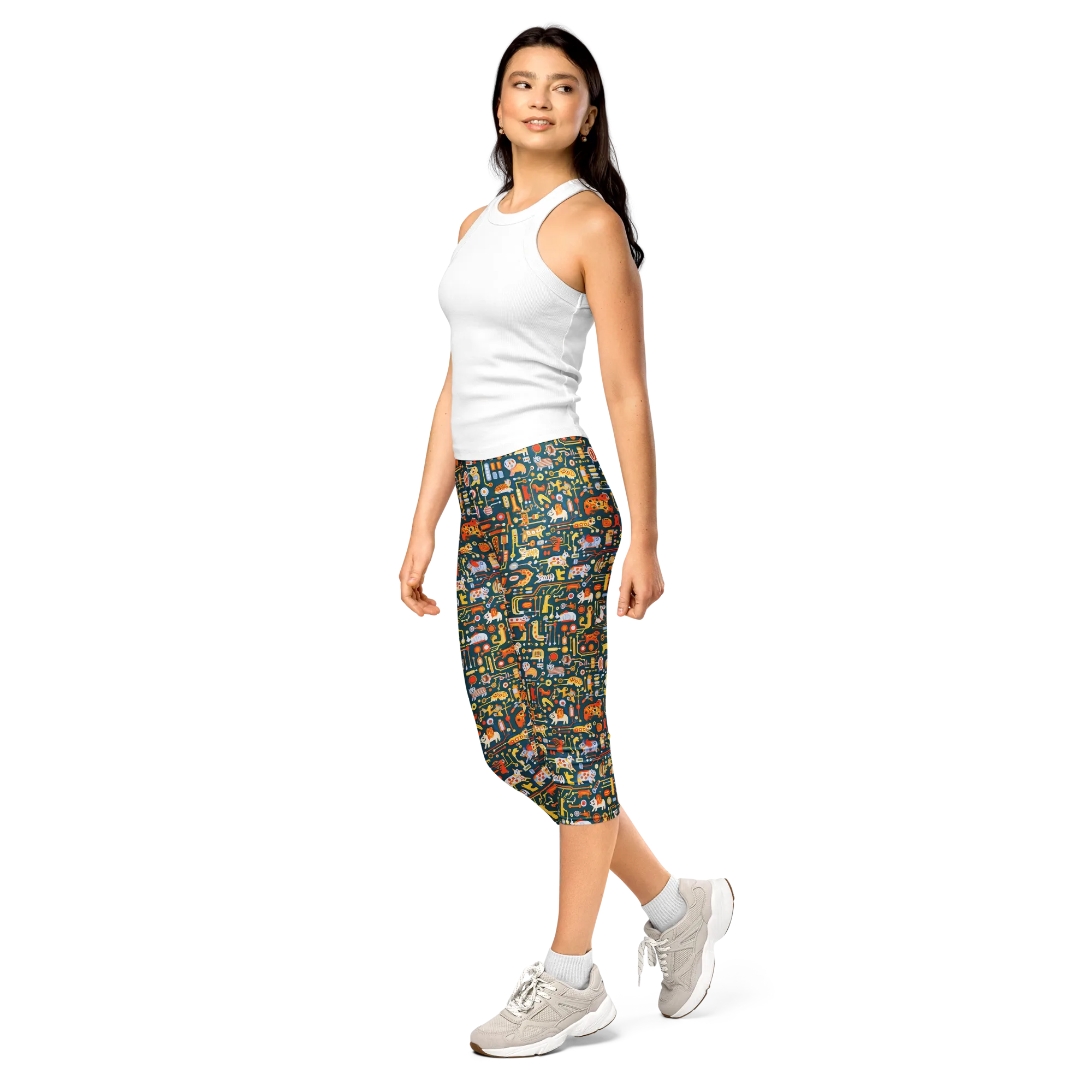 Circuit Critters on Capri Leggings — Print file