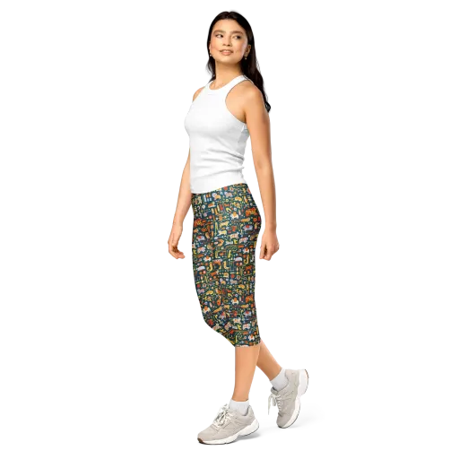 Circuit Critters on a Capri Leggings