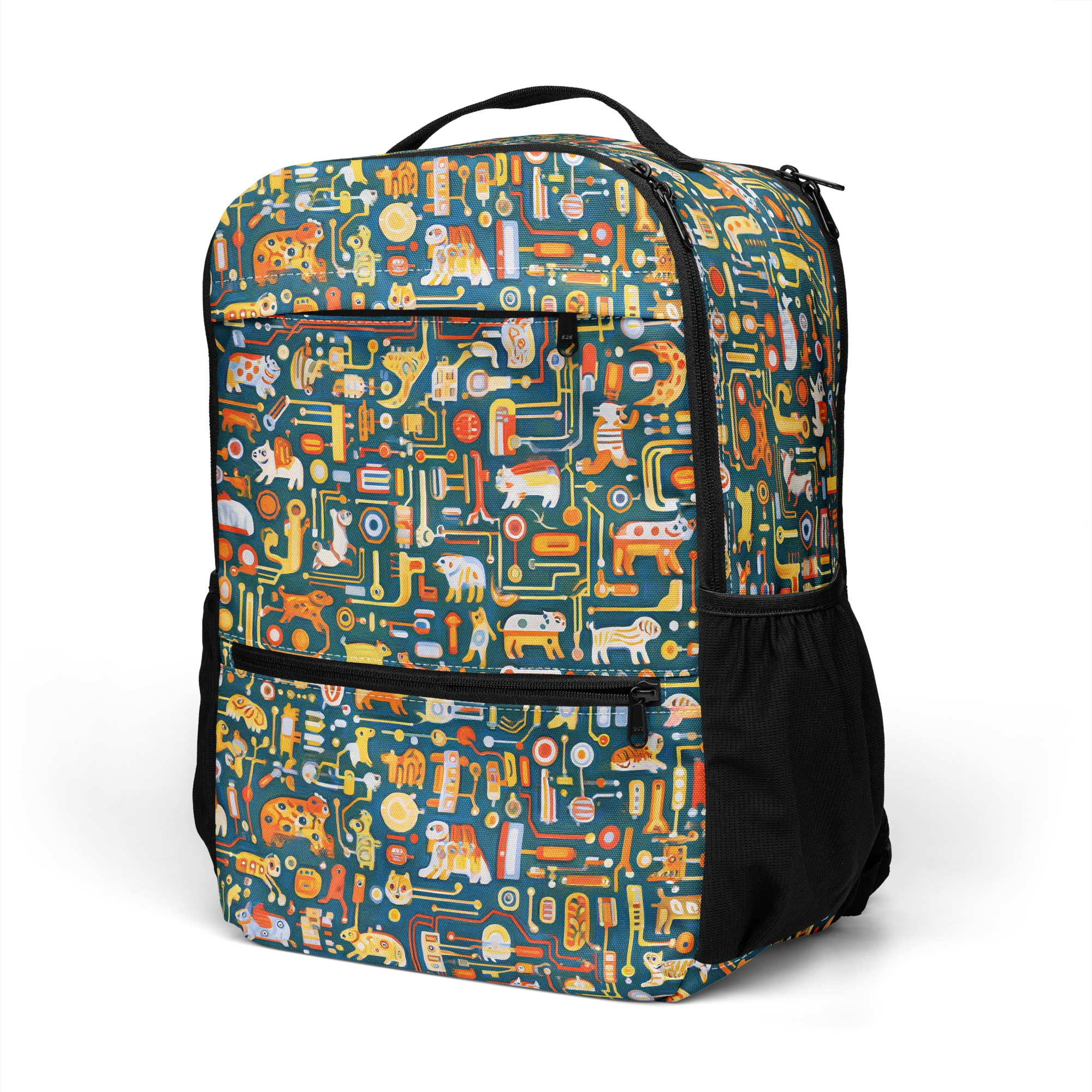 Circuit Critters on Utility Backpack — Top print