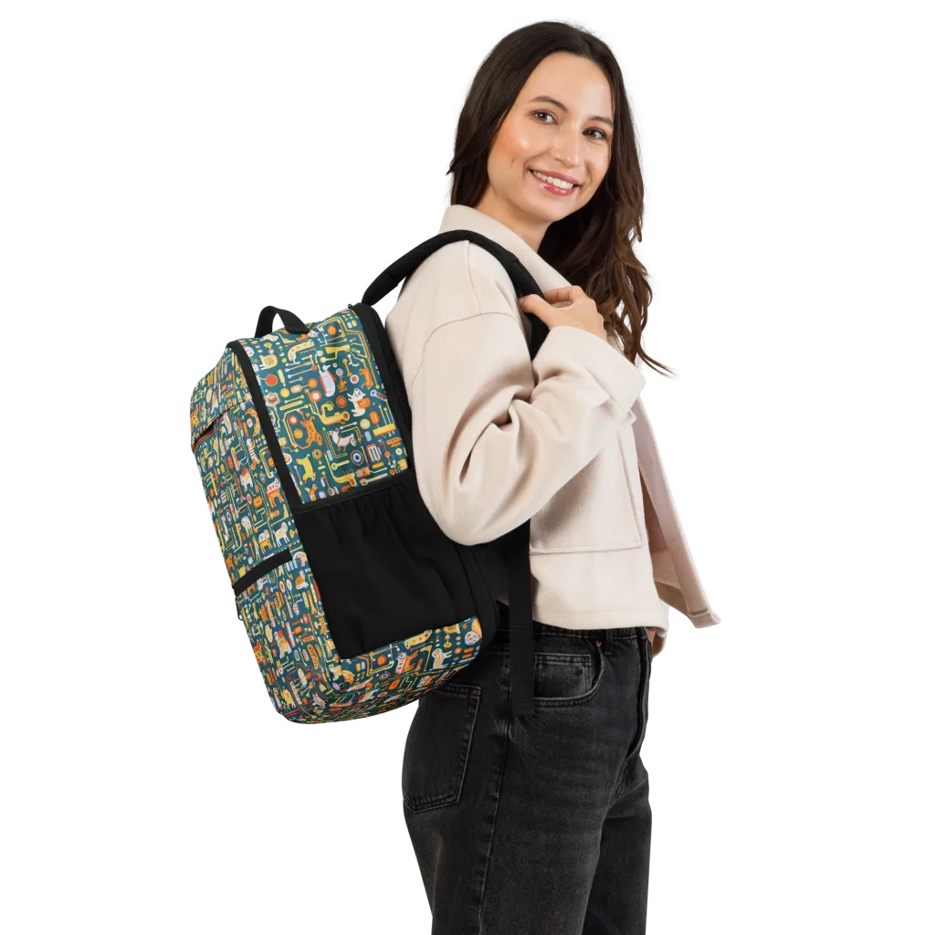 Circuit Critters on Utility Backpack — Right