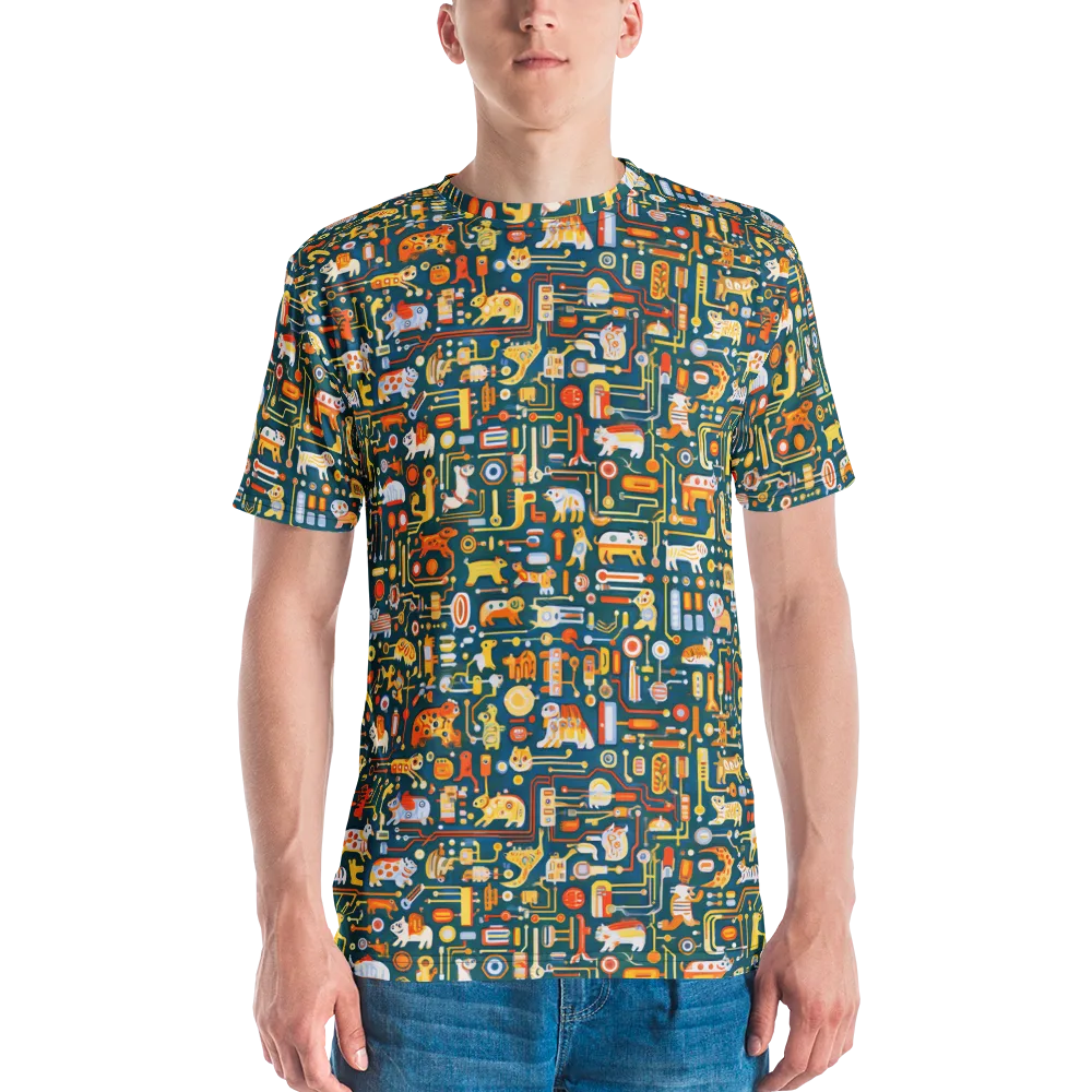 Circuit Critters on Men's Crew Neck T-Shirt — Front