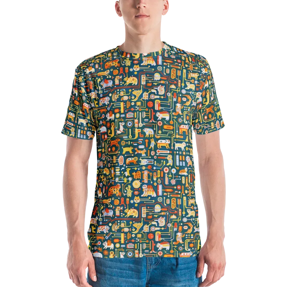 Circuit Critters on Men's Crew Neck T-Shirt — Front