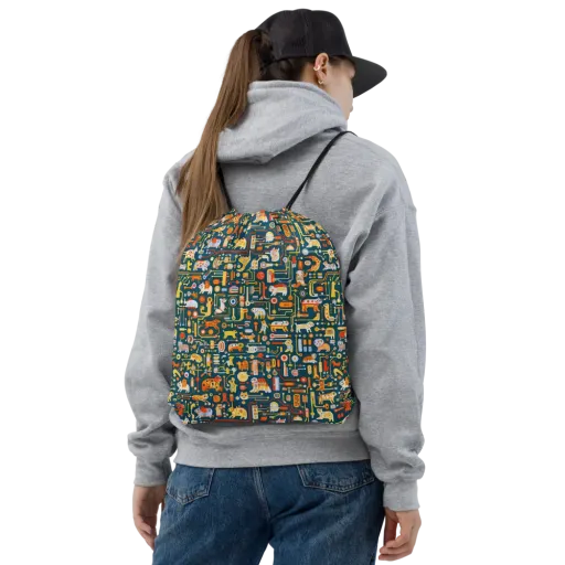 Circuit Critters on a Drawstring Bag
