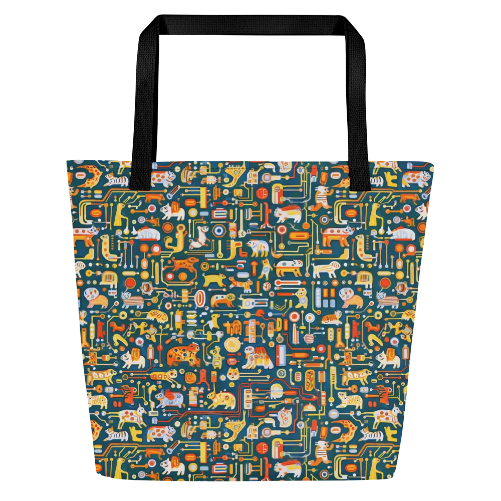 Circuit Critters on Large Tote Bag W/ Pocket — Front