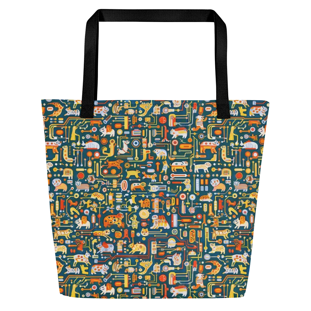 Circuit Critters on Large Tote Bag W/ Pocket — Front