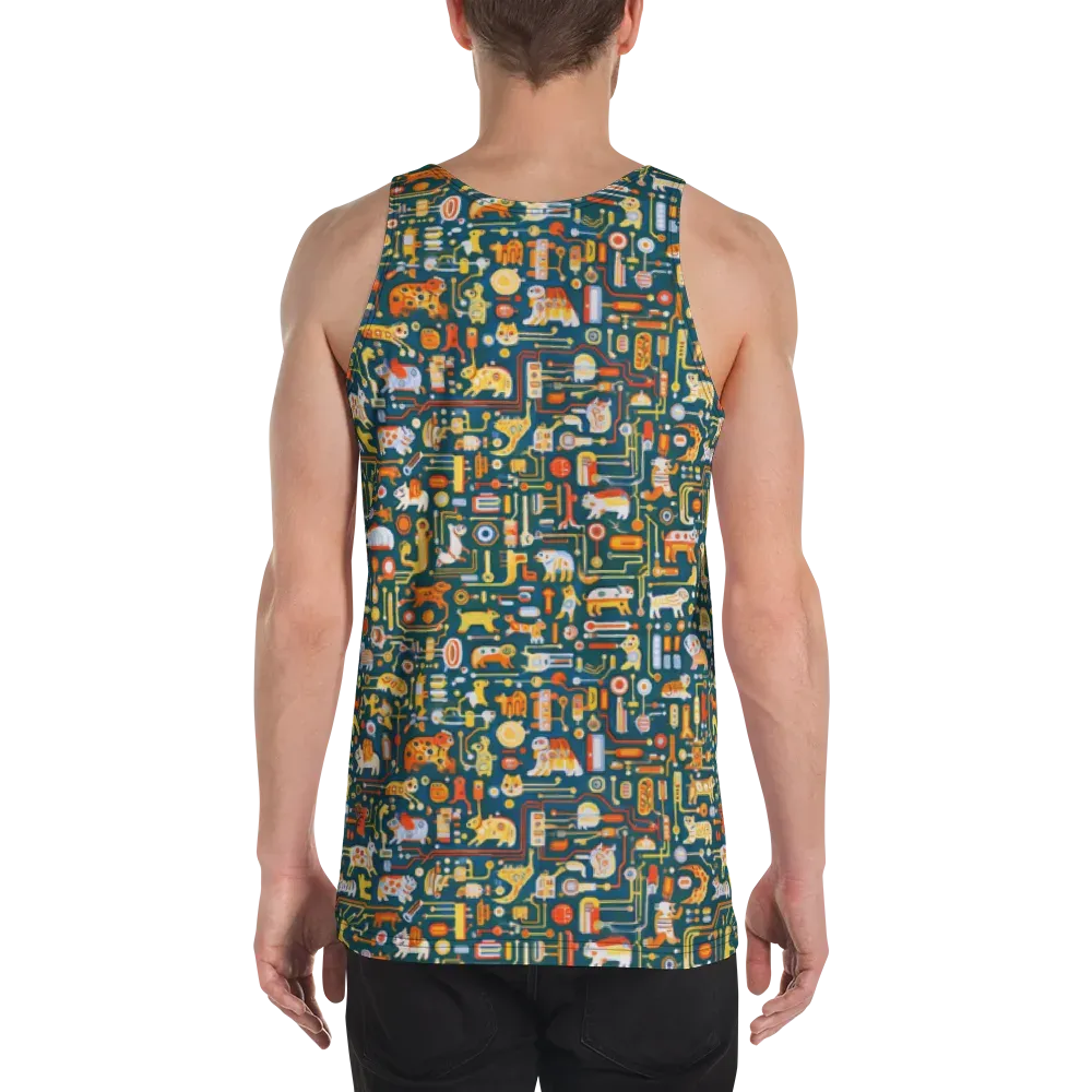 Circuit Critters on Men's Tank Top — Back