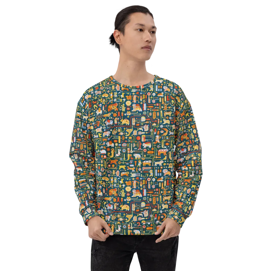Circuit Critters on Sweatshirt — Front print