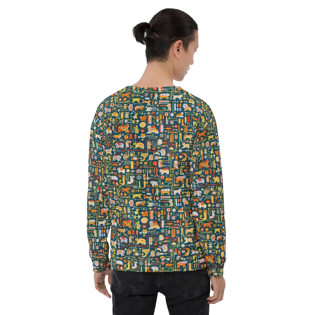 Circuit Critters on Sweatshirt — Back print
