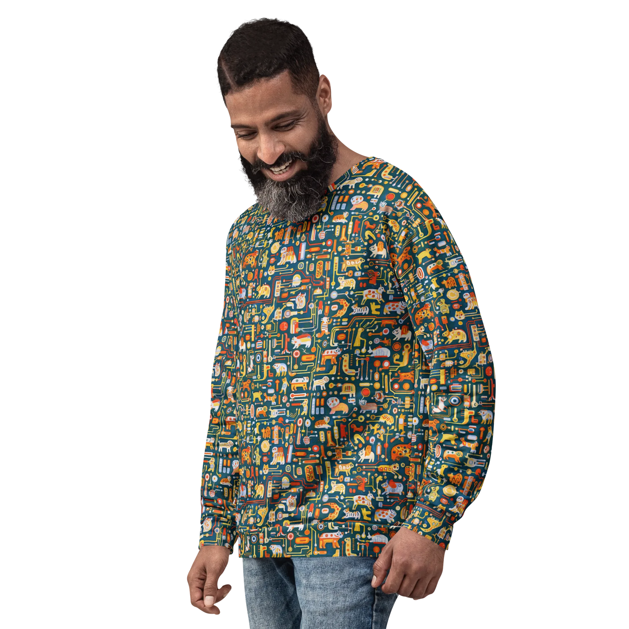 Circuit Critters on Sweatshirt — Left sleeve