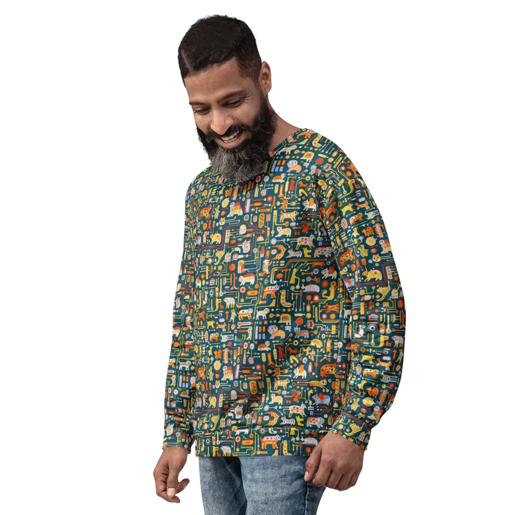 Circuit Critters on Sweatshirt — Left sleeve