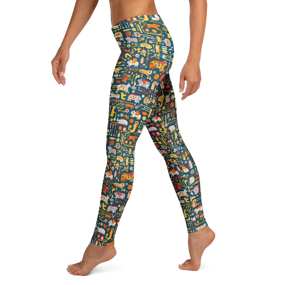 Circuit Critters on Leggings — Left