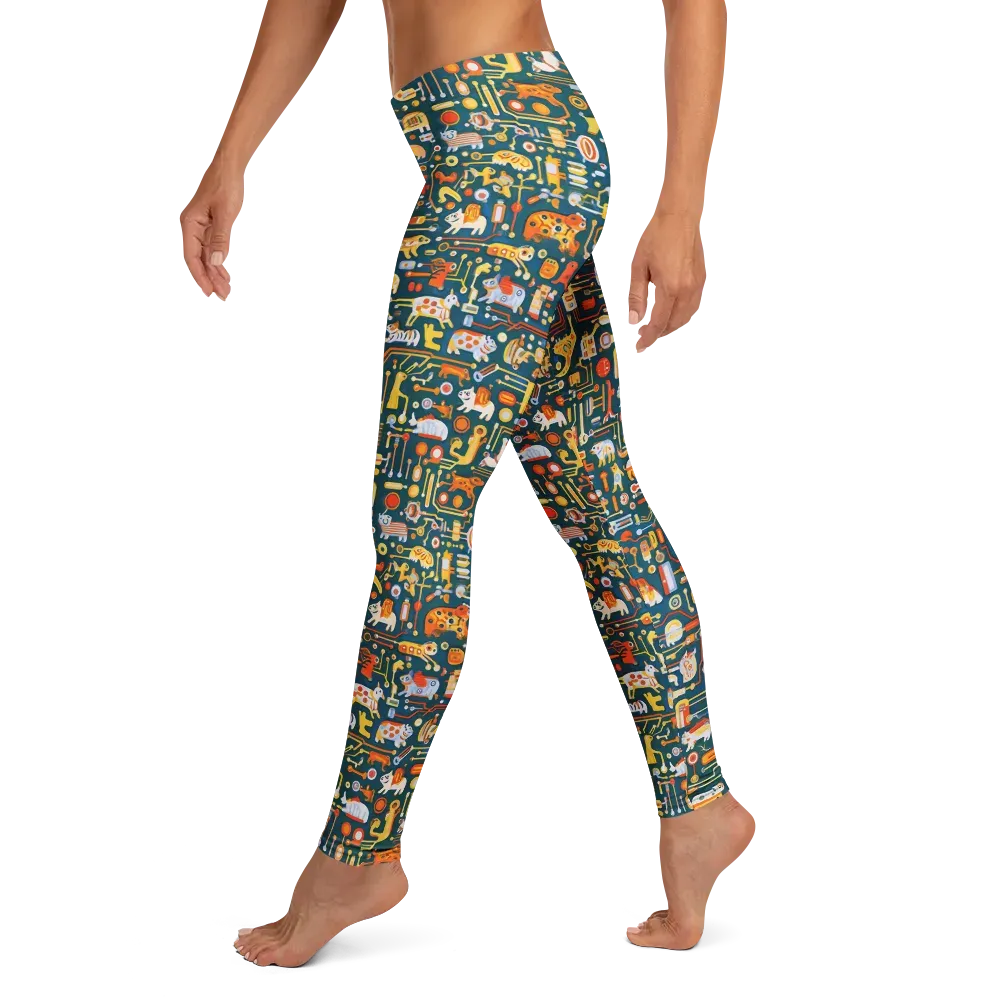 Circuit Critters on Leggings — Left