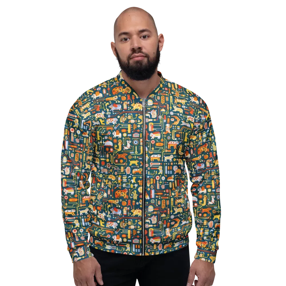 Circuit Critters on Bomber Jacket — Front