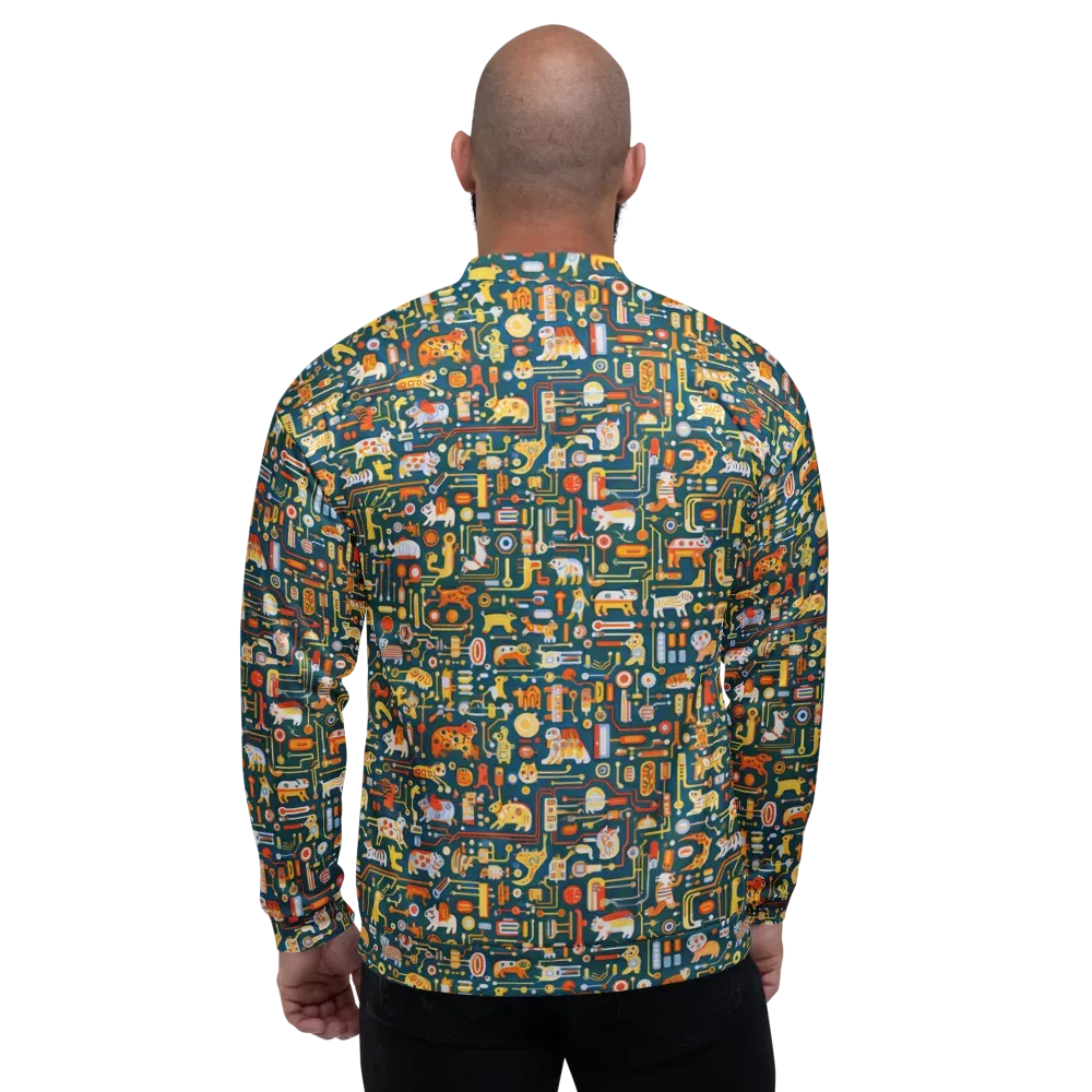 Circuit Critters on Bomber Jacket — Back