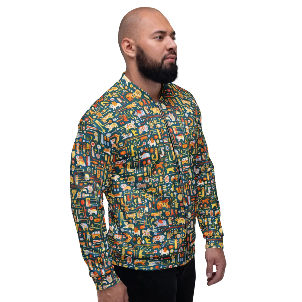 Circuit Critters on Bomber Jacket — Back print