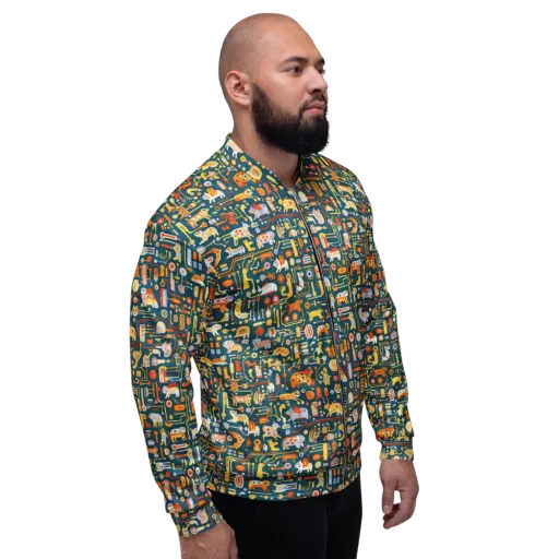 Circuit Critters on a Bomber Jacket