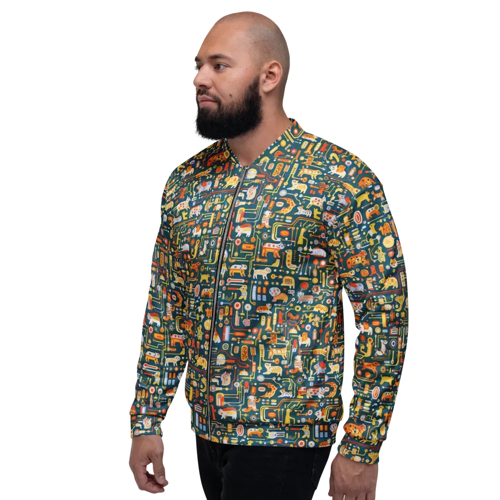 Circuit Critters on Bomber Jacket — Left