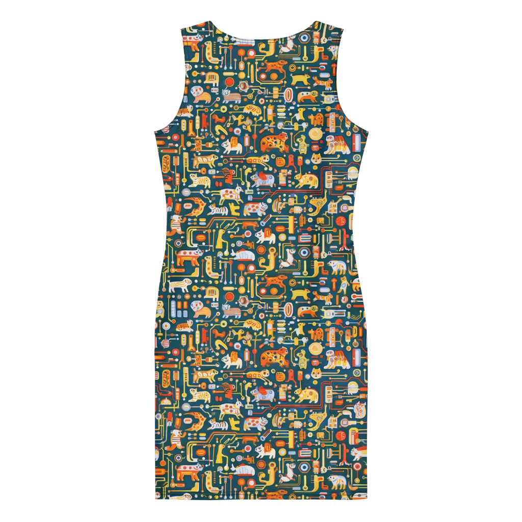 Circuit Critters on Bodycon Dress — Print file