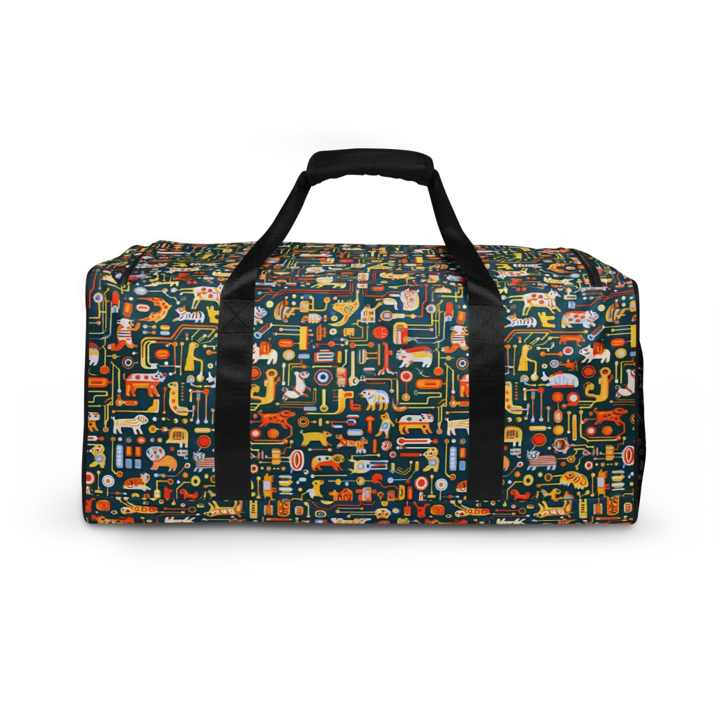 Circuit Critters on Duffle Bag — Back print