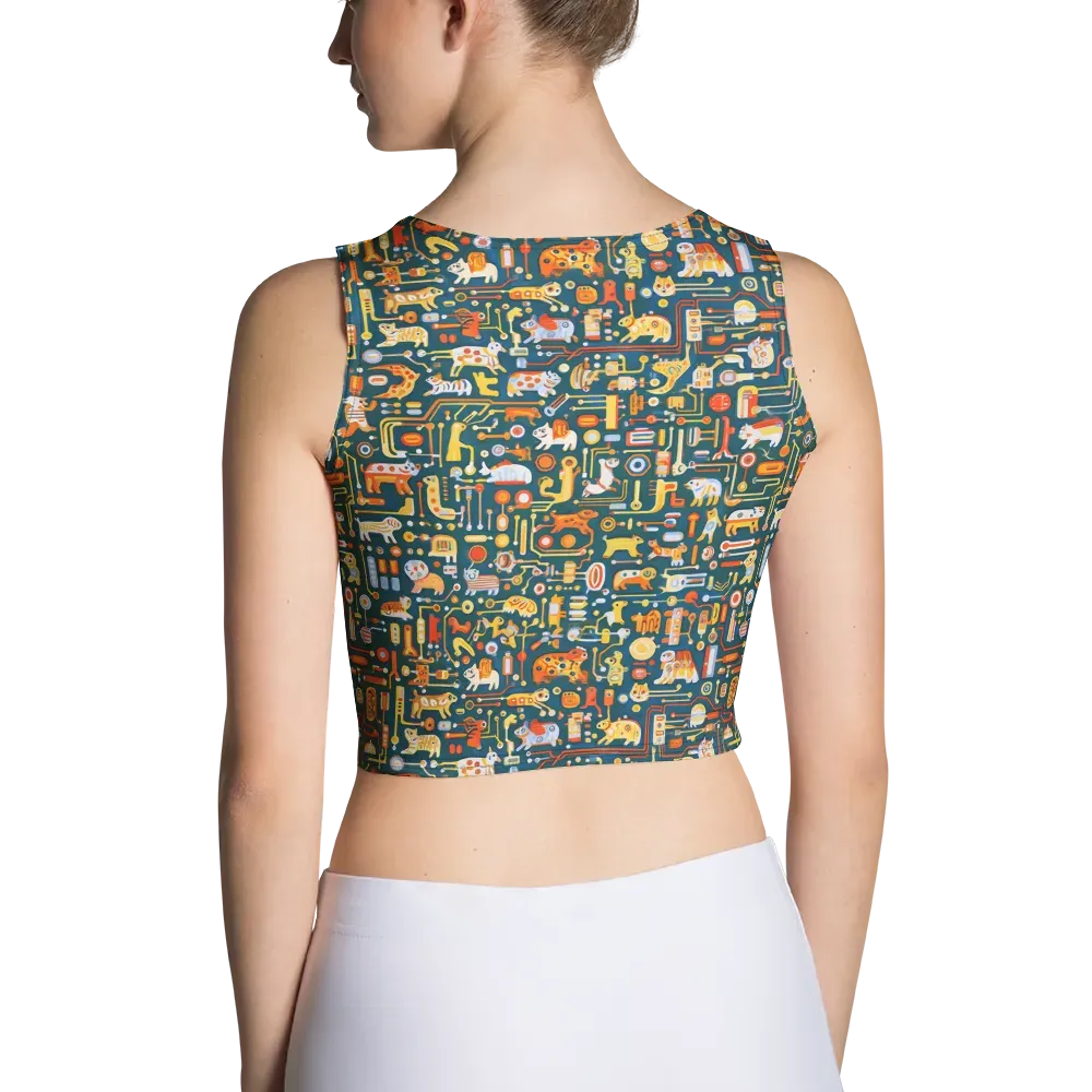 Circuit Critters on Crop Top — Back