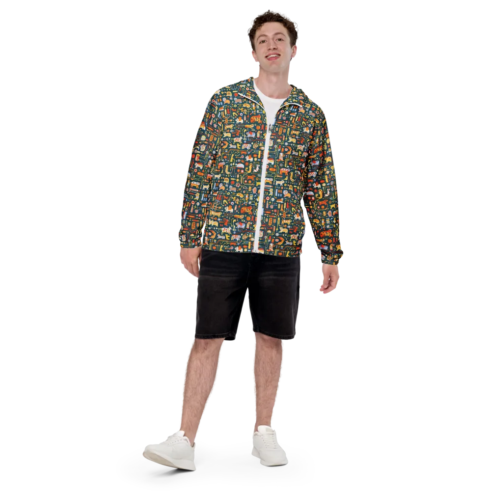 Circuit Critters on Men's Windbreaker — Back print