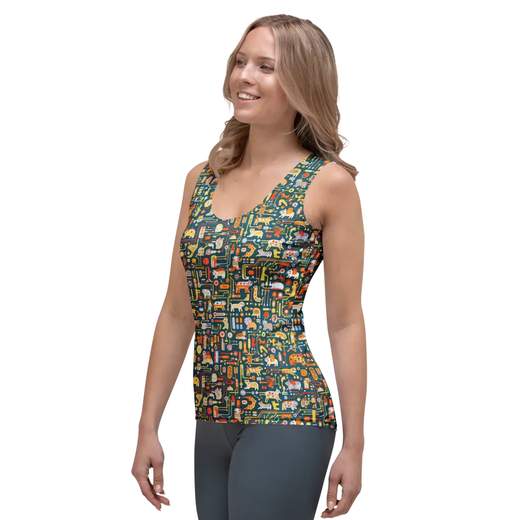 Circuit Critters on Women's Tank Top — Left Front