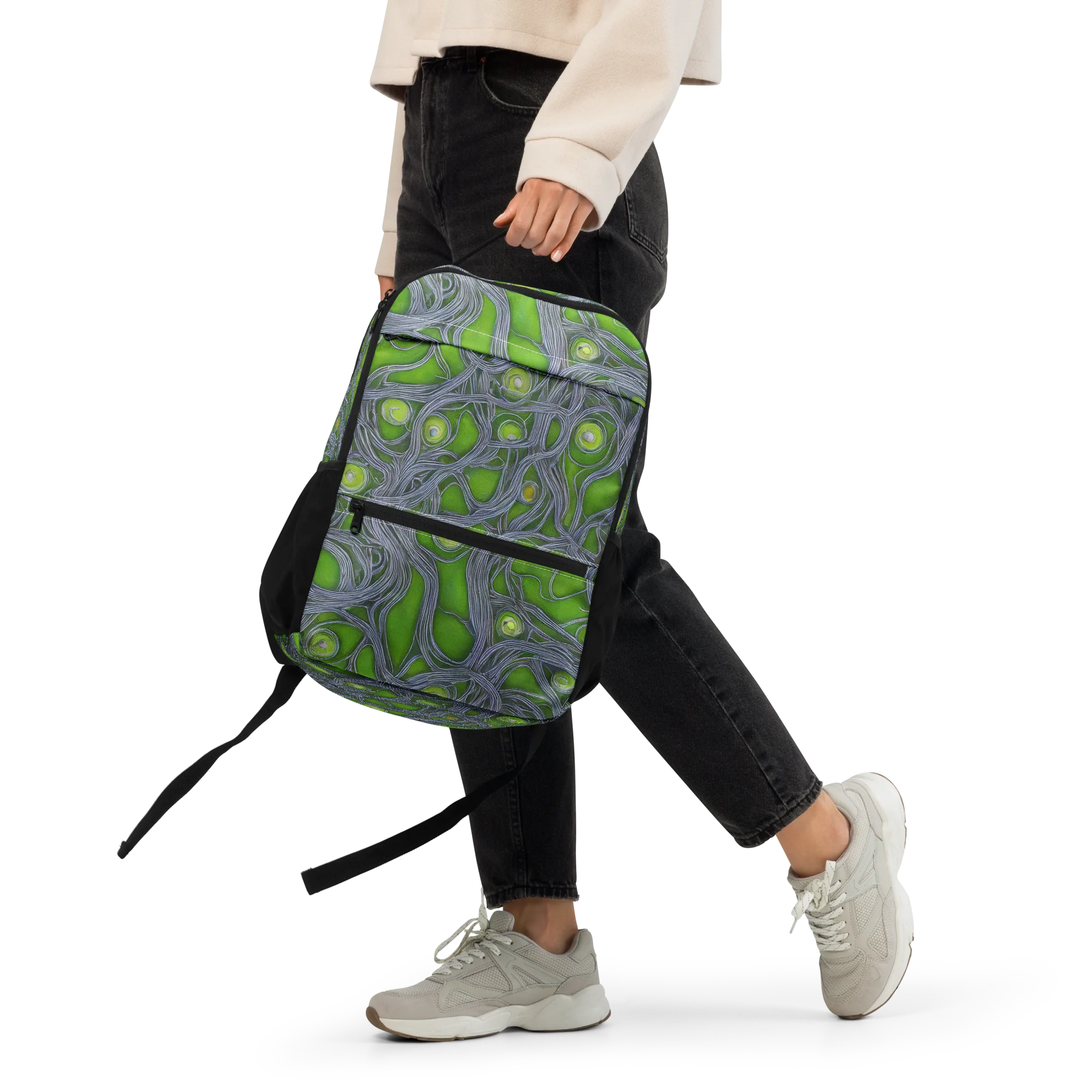 Neon Mycelium on Utility Backpack — Front 2