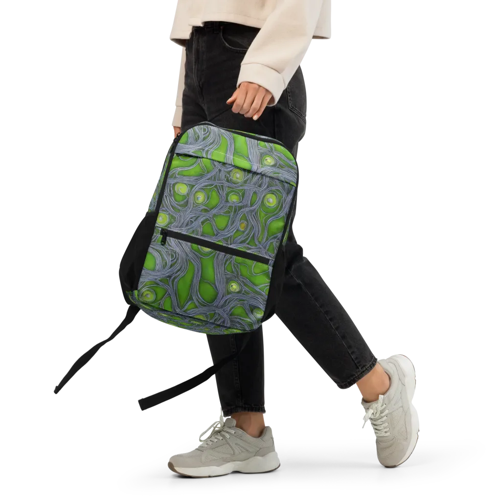 Neon Mycelium on Utility Backpack — Front 2