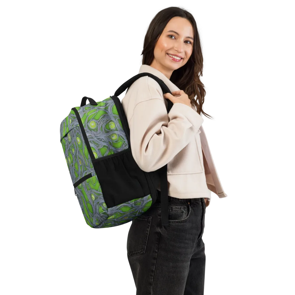 Neon Mycelium on Utility Backpack — Right