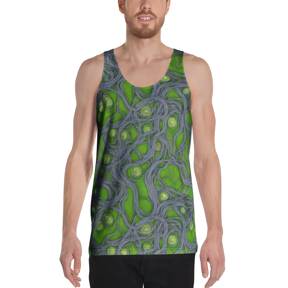 Neon Mycelium on Men's Tank Top — Front