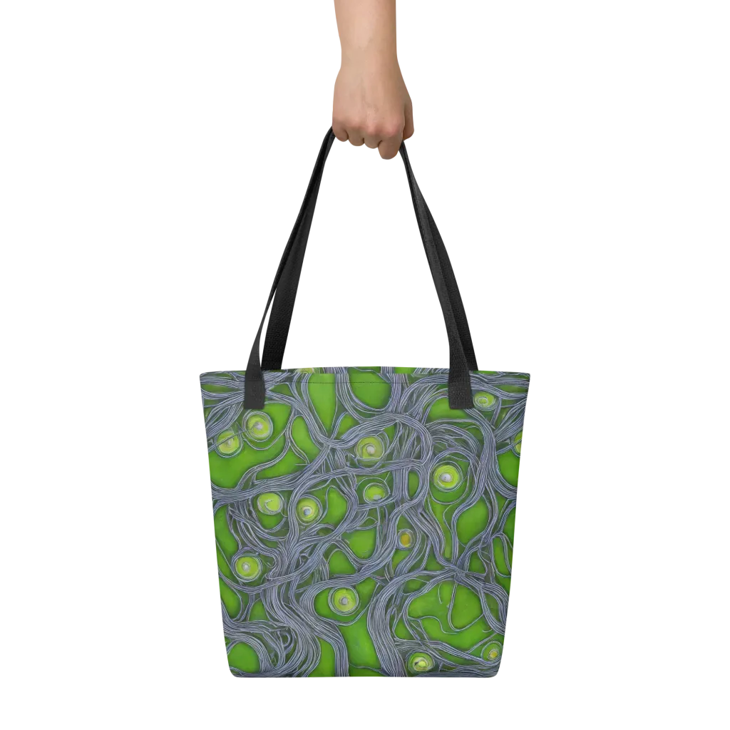 Neon Mycelium on Tote Bag — Print file