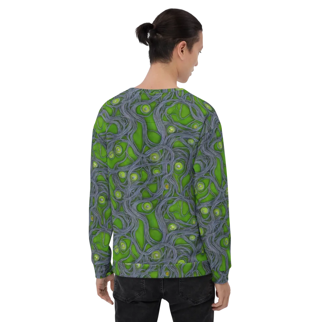 Neon Mycelium on Sweatshirt — Back print