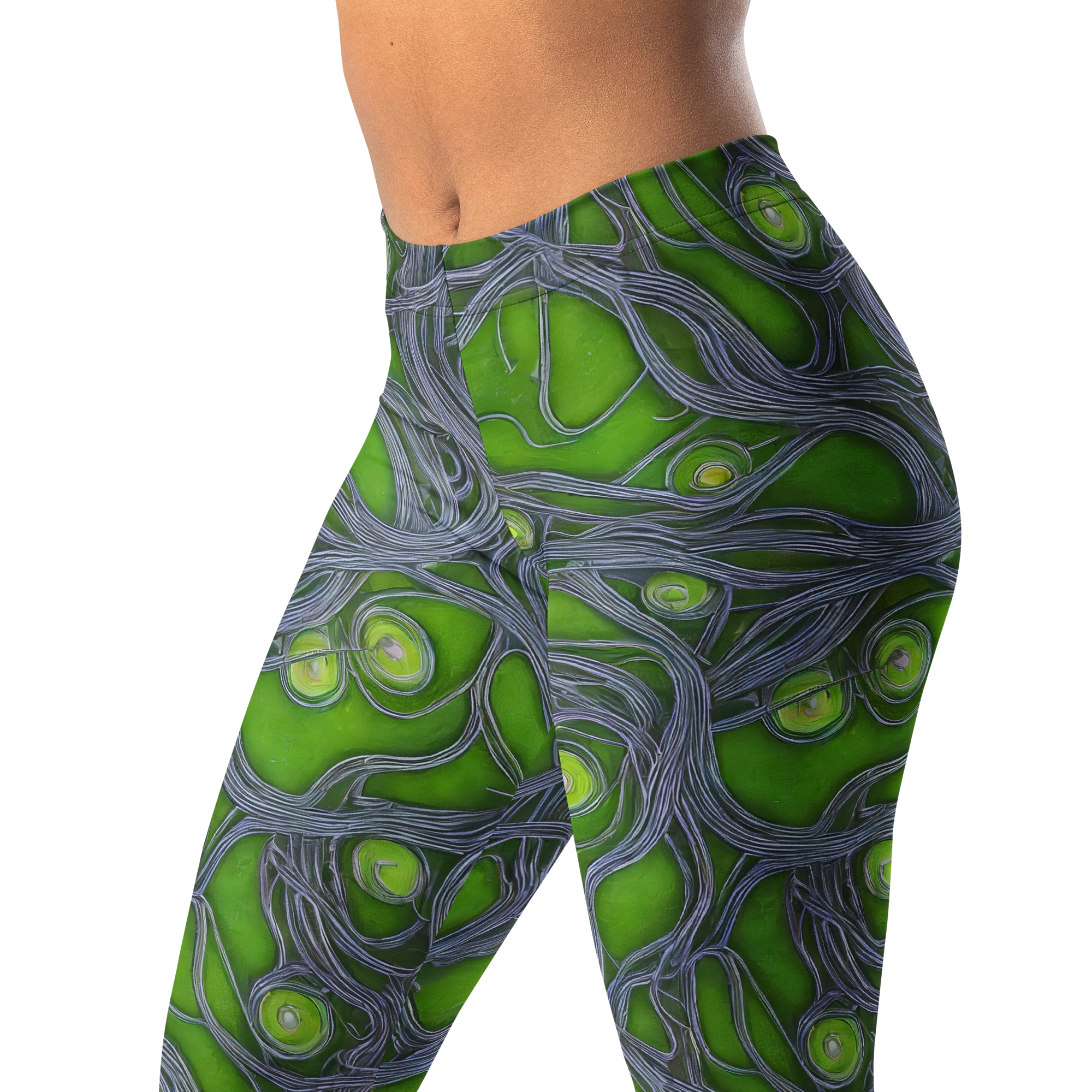 Neon Mycelium on Leggings — Print file