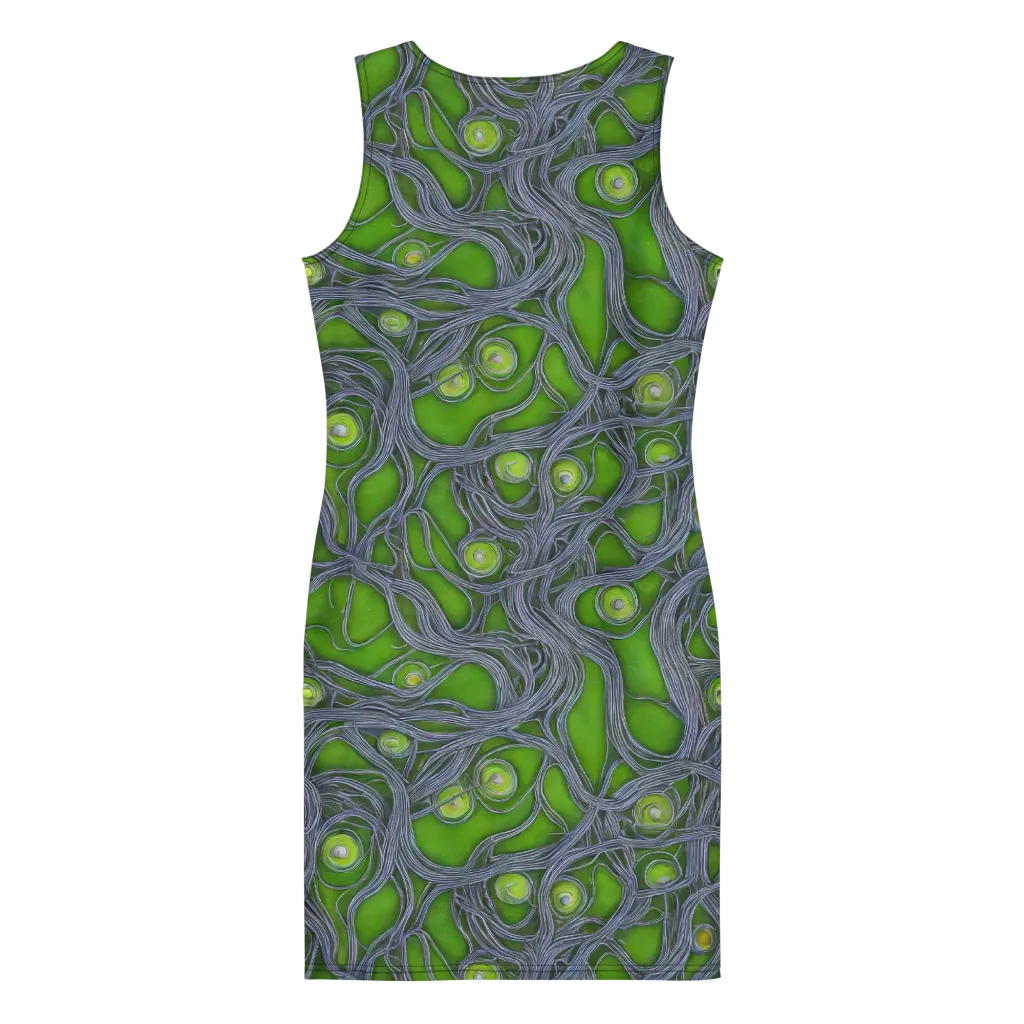 Neon Mycelium on Bodycon Dress — Print file