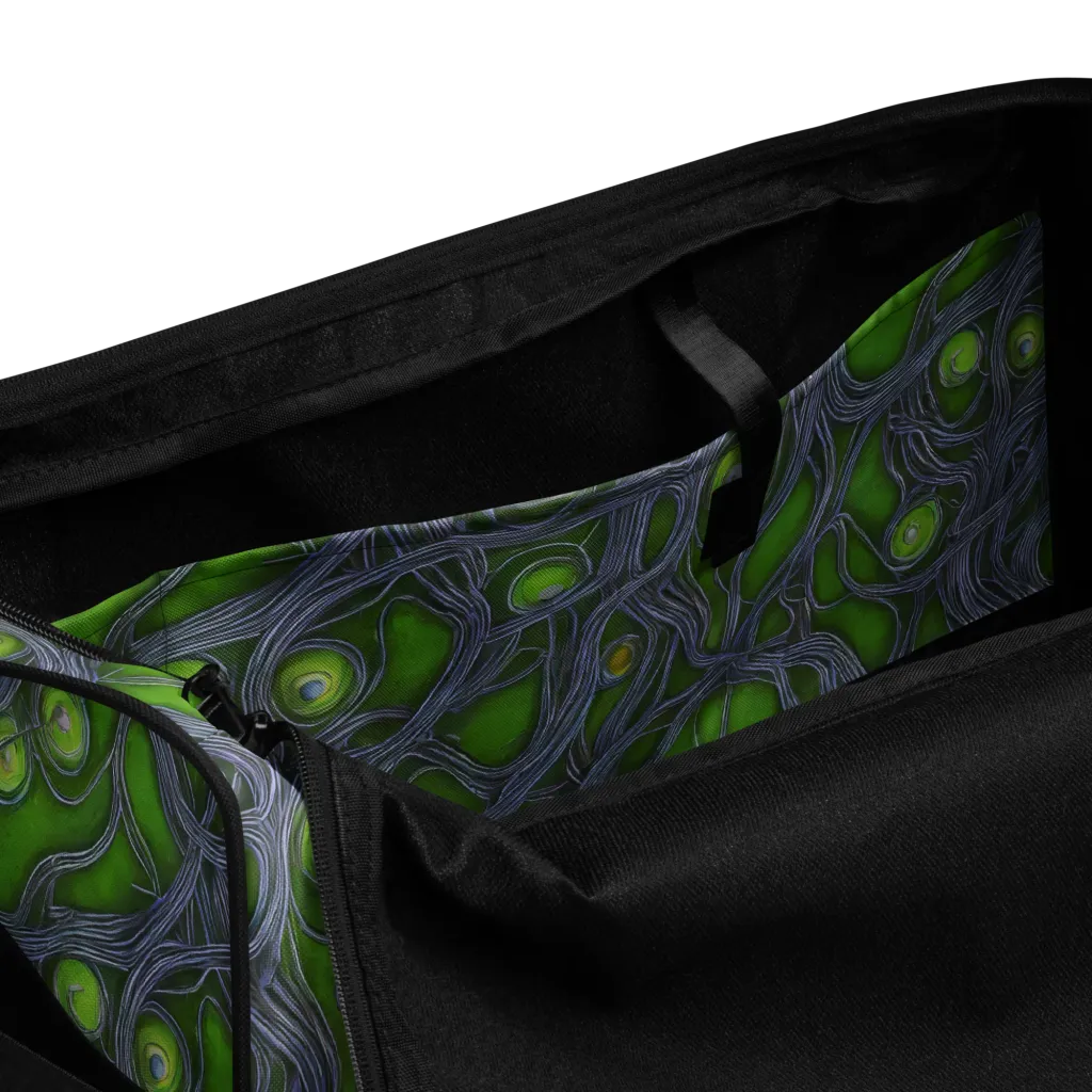 Neon Mycelium on Duffle Bag — Product details