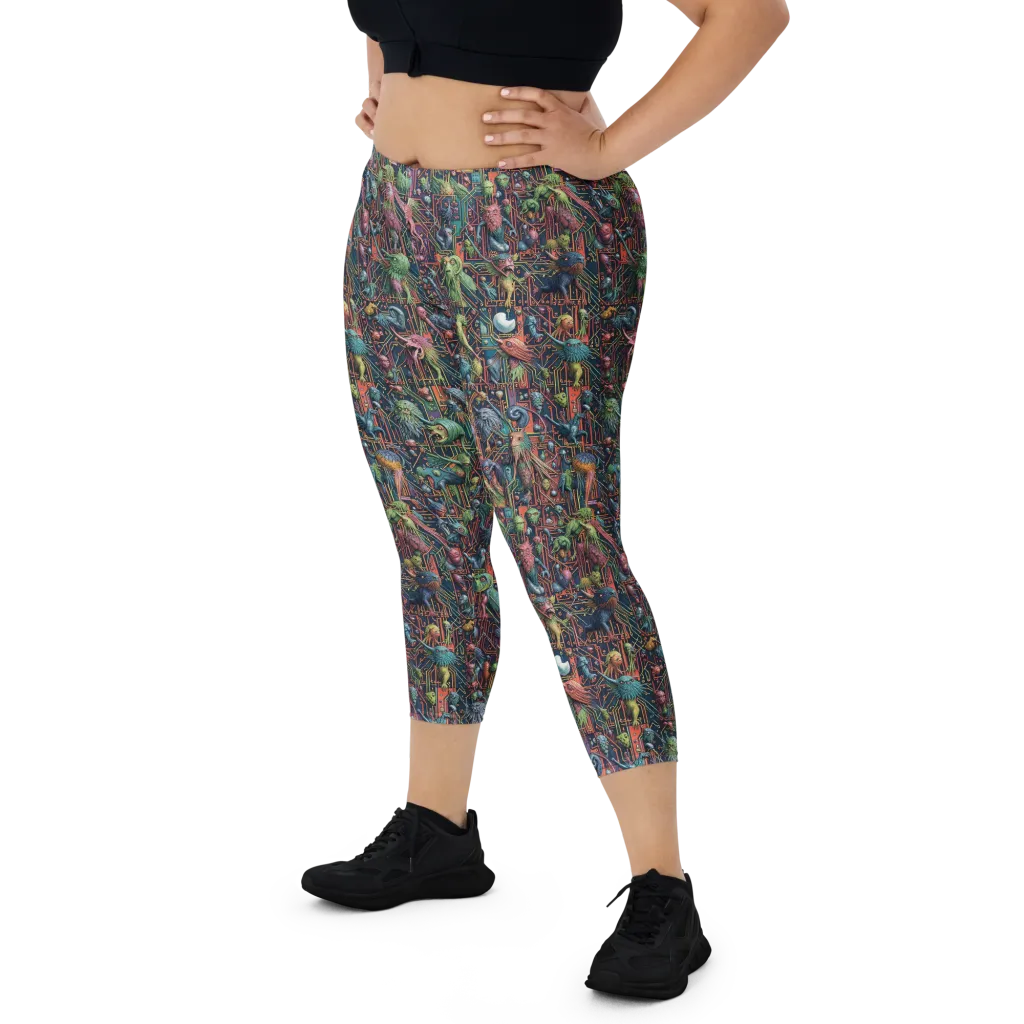 Circuit Beastiary on Capri Leggings — Print file