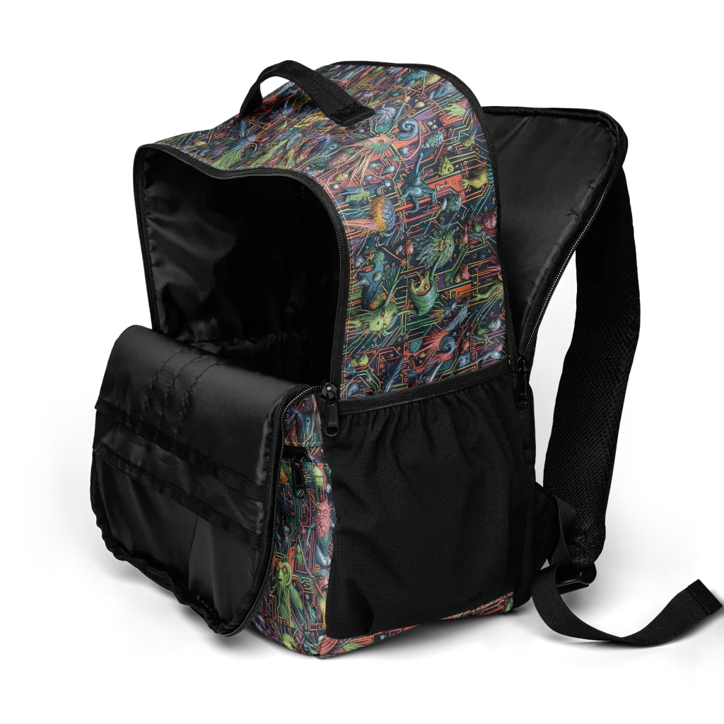 Circuit Beastiary on Utility Backpack — Top print