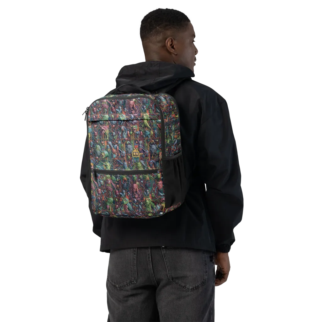 Circuit Beastiary on Utility Backpack — Back