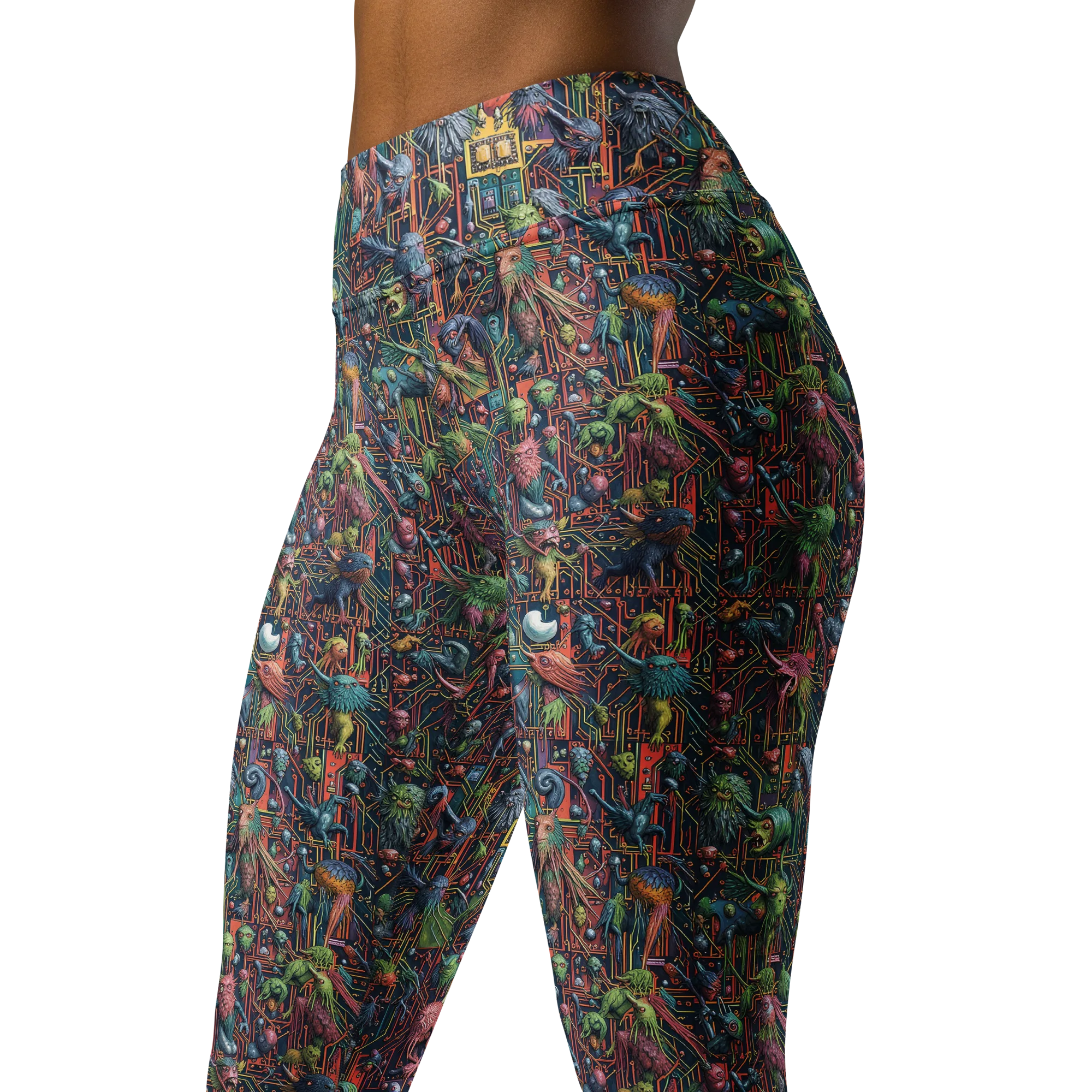Circuit Beastiary on Yoga Leggings — Print file