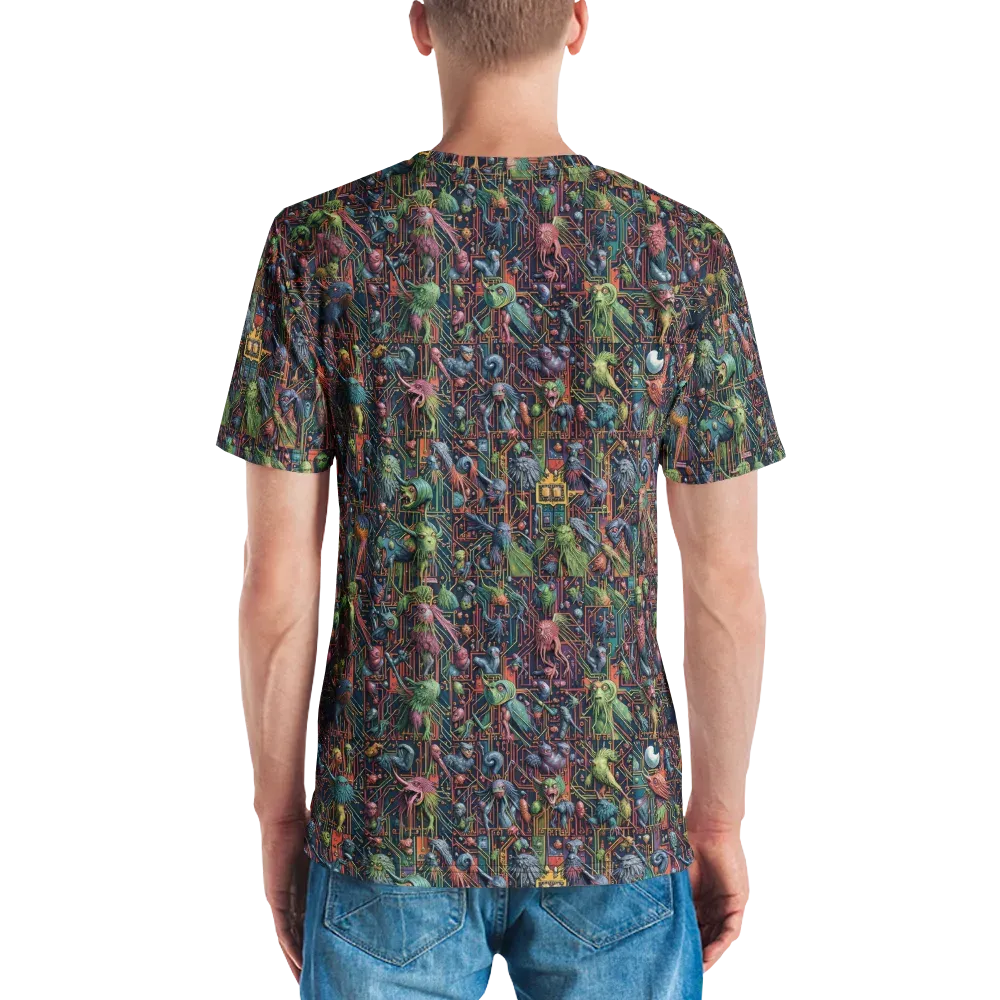 Circuit Beastiary on Men's Crew Neck T-Shirt — Back