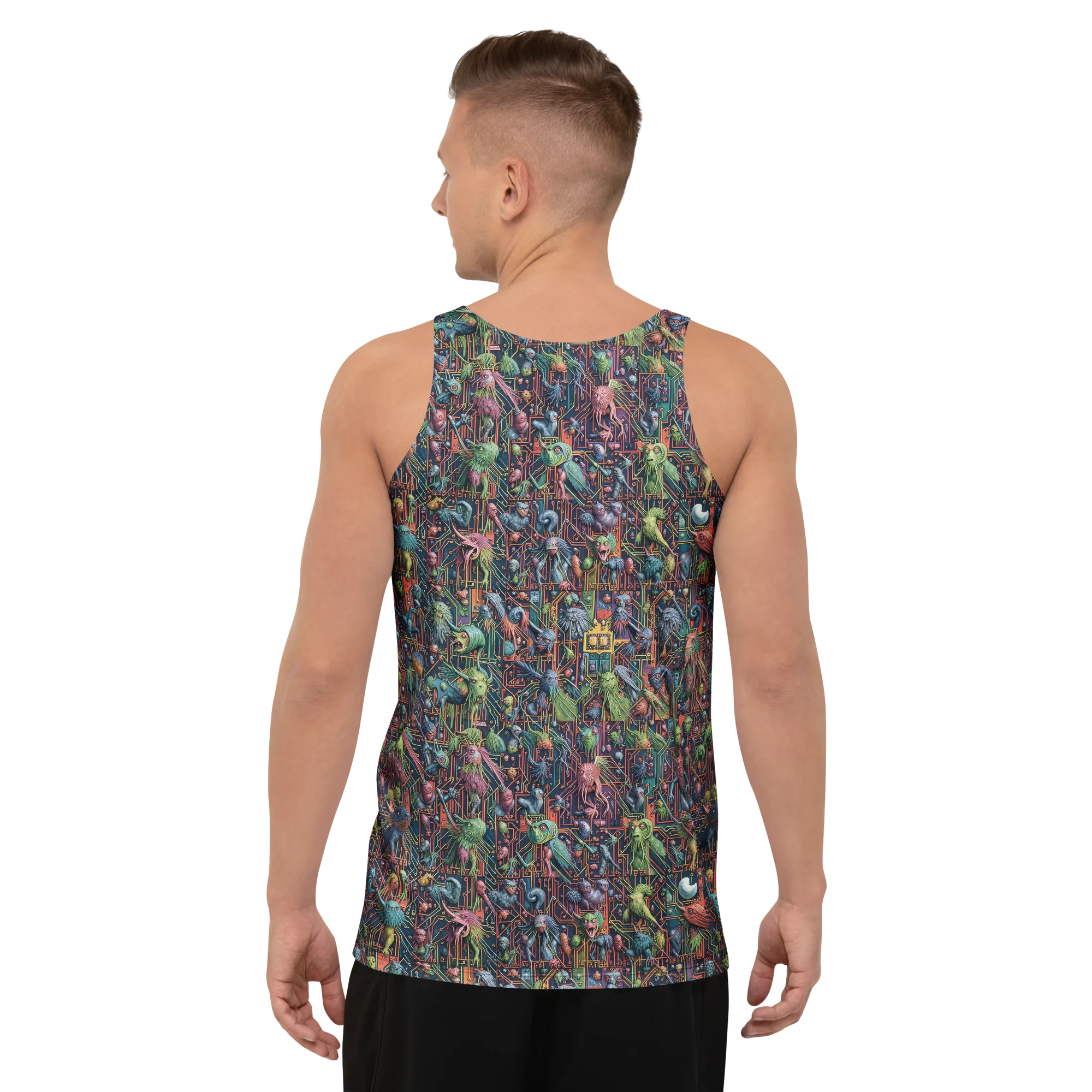 Circuit Beastiary on Men's Tank Top — Back print