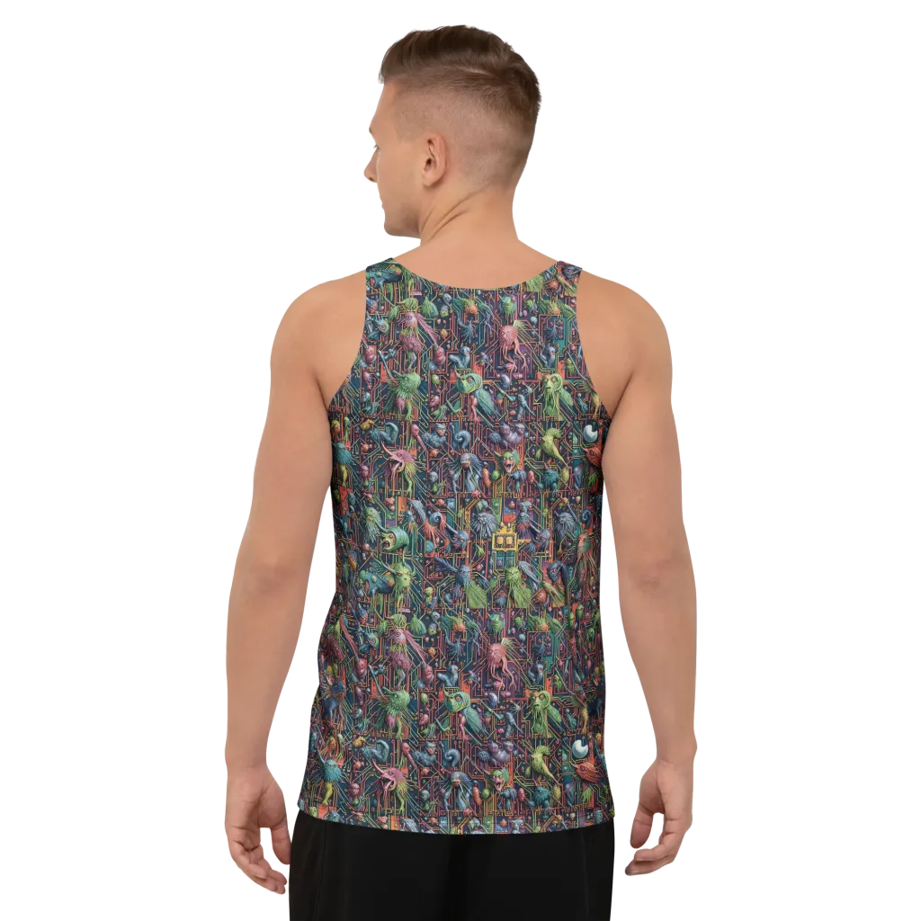 Circuit Beastiary on Men's Tank Top — Back print