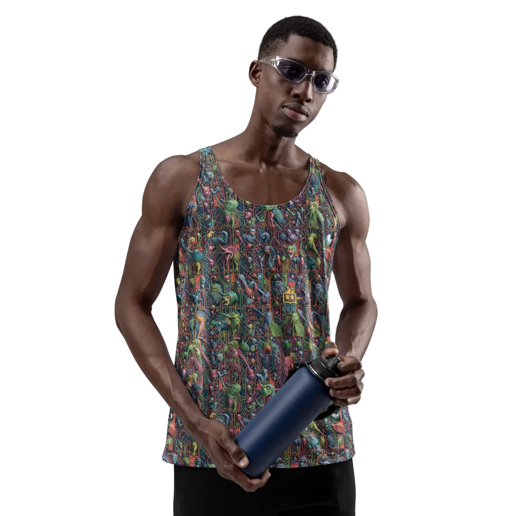 Circuit Beastiary on Men's Tank Top — Front print