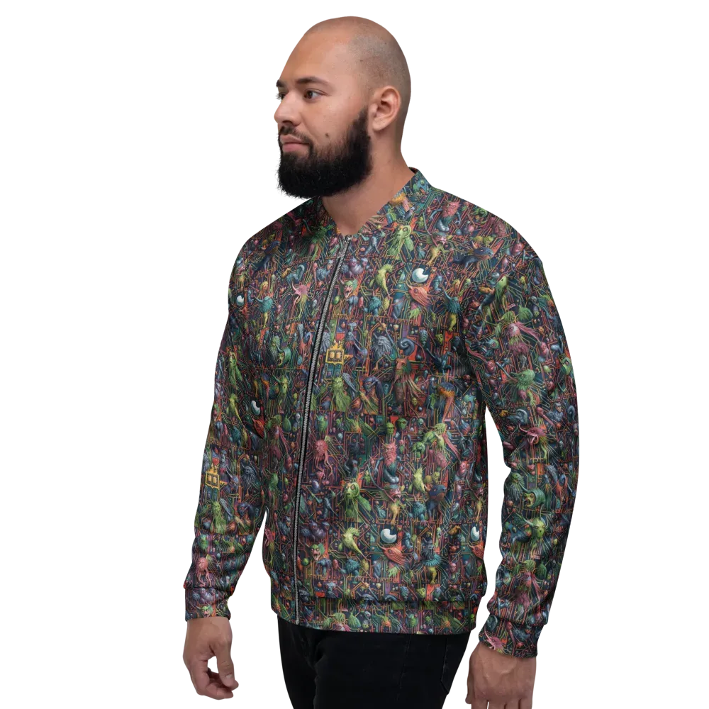 Circuit Beastiary on Bomber Jacket — Left